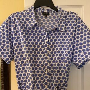 Talbots Blue and white dress